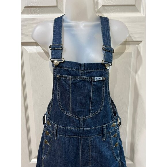 Lee Workwear Womens Denim Overalls XS Medium Wide Leg - Relaxed Fit 100% Cotton - Picture 5 of 9